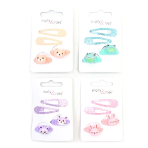 MOLLY & ROSE 9077 GLITTER ANIMAL CLICK CLACKS & ELASTICS SET