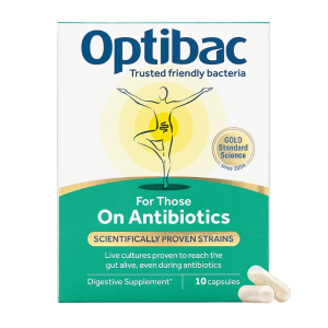 OPTIBAC PROBIOTICS FOR THOSE ON ANTIBIOTICS X10 CAPSULES