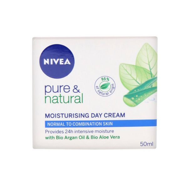 NIVEA PURE & NATURAL DAY CREAM 50ML