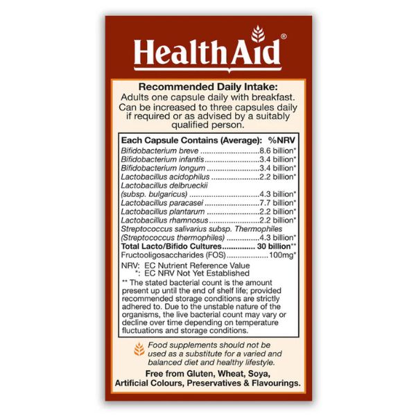 HEALTH AID COLIPROBIO X30 CAPSULES - Image 2