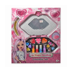YOU GO GIRL VYA032 LIP SHAPE HANDBAG COSMETIC SET