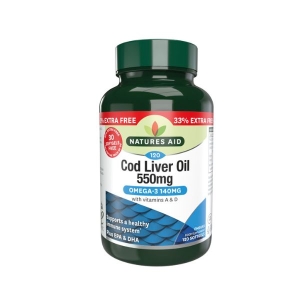 NATURES AID COD LIVER OIL 550MG X120 SOFTGELS