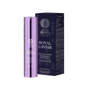 NATURA SIBERICA 44306E ROYAL CAVIAR DEEP REPAIRING OVERNIGHT FACE CREAM, 50 ML