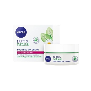 NIVEA PURE & NATURAL SOOTHING DAY CREAM 50ML