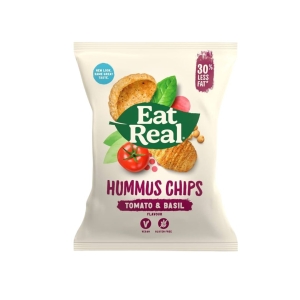 EAT REAL HUMMUS CHIPS TOMATO+BASIL FLAVOUR 20G