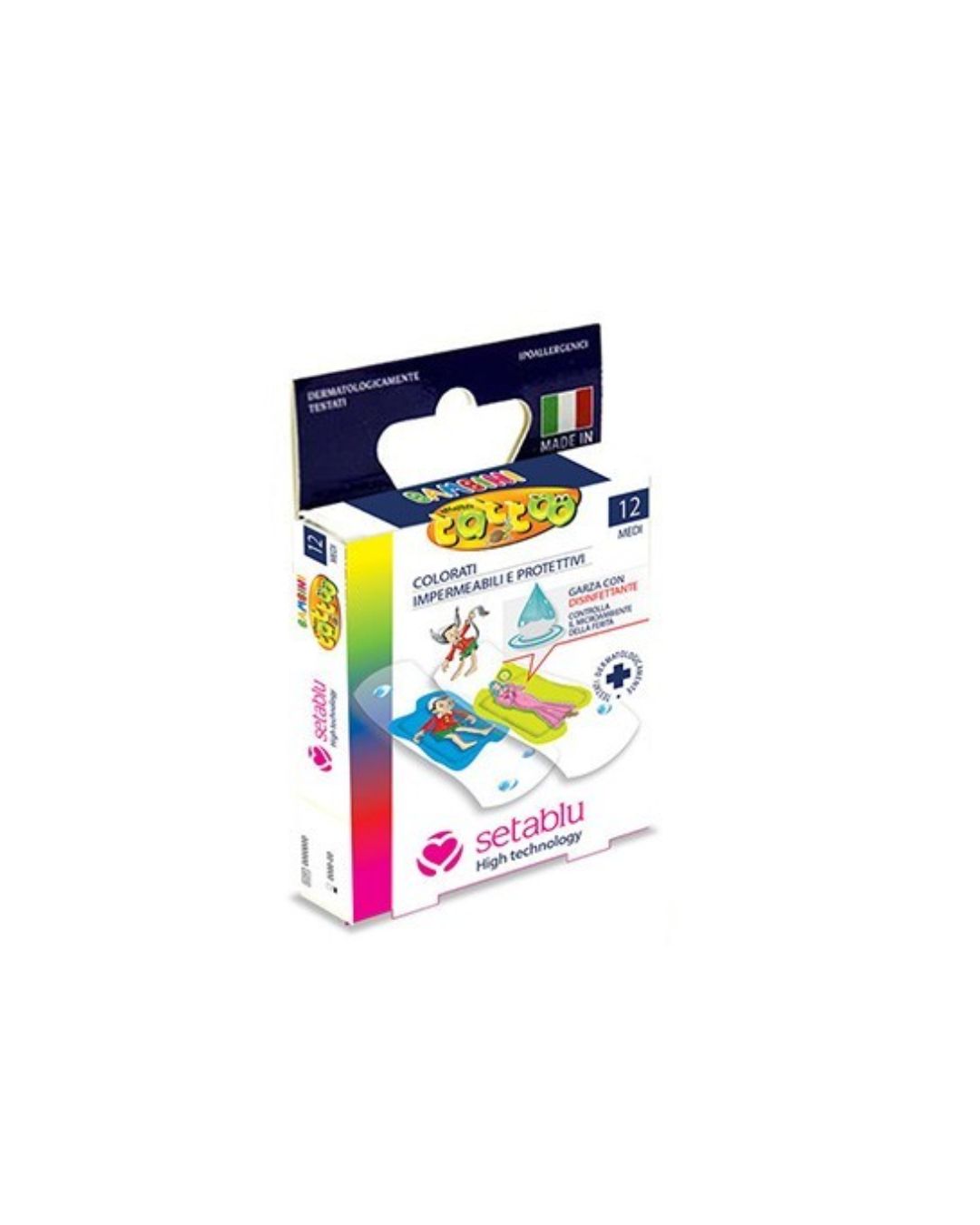 SETABLU 93814 CHILDEN PLASTERS TATTOO X 12 PCS