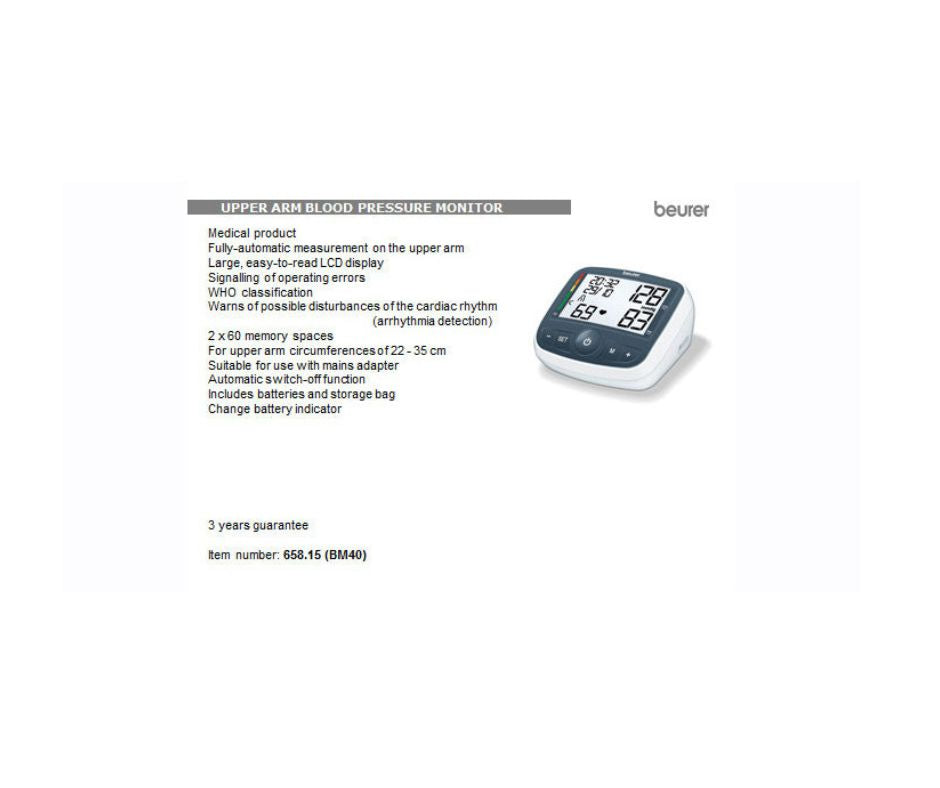 BEURER MEDICAL BLOOD PRESSURE MONITOR - Image 3
