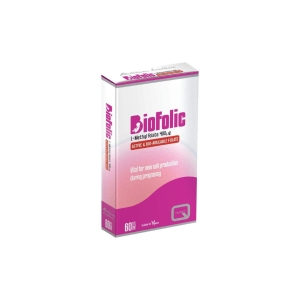 QUEST BIOFOLIC ACTIVE & BIO AVAILABLE FOLATE X60 CAPS