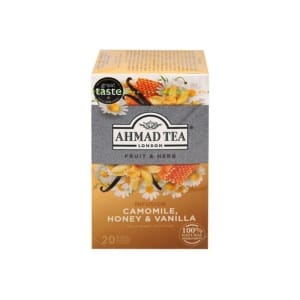 AHMAD TEA CAMOMILE HONEY & VANILLA X 20 FOIL BAGS