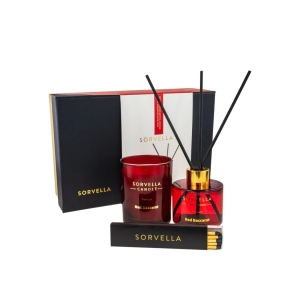 SORVELLA CANDLE & REED DIFFUSER RED BACCARAT SET