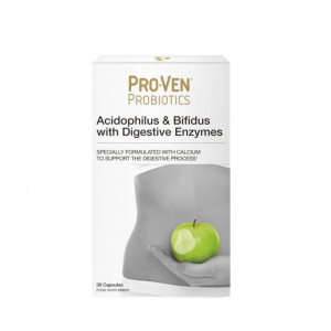 PROVEN PROBIOTICS ACIDOPHILUS & BIFIDUS WITH DIGESTIVE ENZYMES 30 SAPS