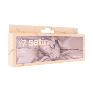 W7 SATIN CHIC KNOTTED HEADBAND OLD ROSE