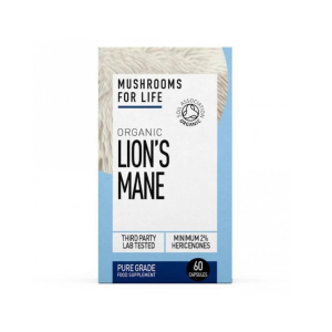 ORGANIC LIONS MANE FOCUS MUSHROOMS FOR LIFE 60 CAPS