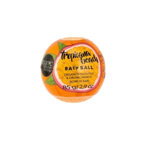 ORGANIC SHOP 44535E TROPICANA BEACH ORGANIC PASSION FRUIT & ORGANIC MANGO BATH BALL, 85 G
