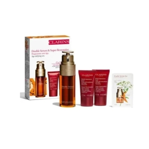 CLARINS DOUBLE SERUM & SUPER RESTORATIVE GIFT PACK