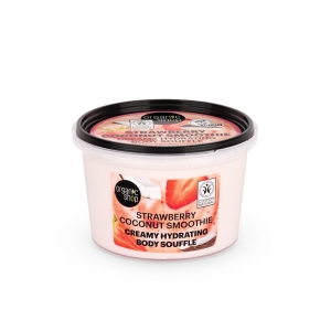 ORGANIC SHOP 44986E STRAWBERRY COCONUT SMOOTHIE CREAMY HYDRATING BODY SOUFFLE, 250 ML