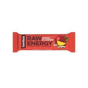 BOMBUS RAW ENERGY MANGO+CASHEW 50G FRUIT BAR