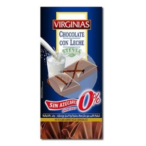 VIRGINIAS MILK CHOCOLATE WITH STEVIA 85G