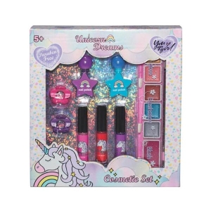 YOU GO GIRL VYA024 UNICORN COSMETIC SET WITH HAIR CLIPS