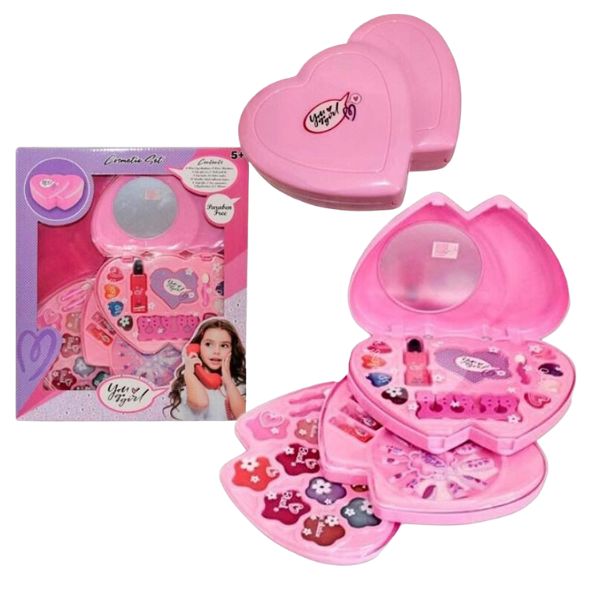 YOU GO GIRL VYA010 HEART SHAPED COSMETIC SET