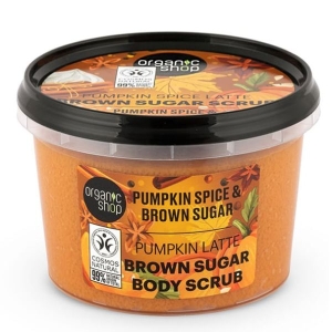 ORGANIC SHOP 43279E BROWN SUGAR BODY SCRUB PUMPKIN SPICE LATTE, 250 ML