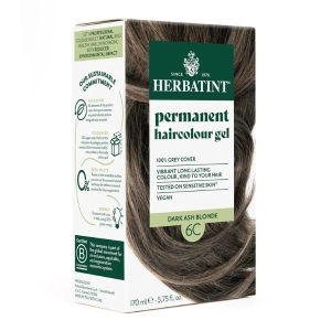 HERBATINT HAIR COLOUR GEL ASH BLOND PERMANENT HAIR COLOUR 6C