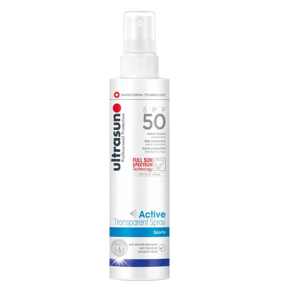 ULTRASUN ACTIVE TRANSPARENT SPRAY SPF50 150ML