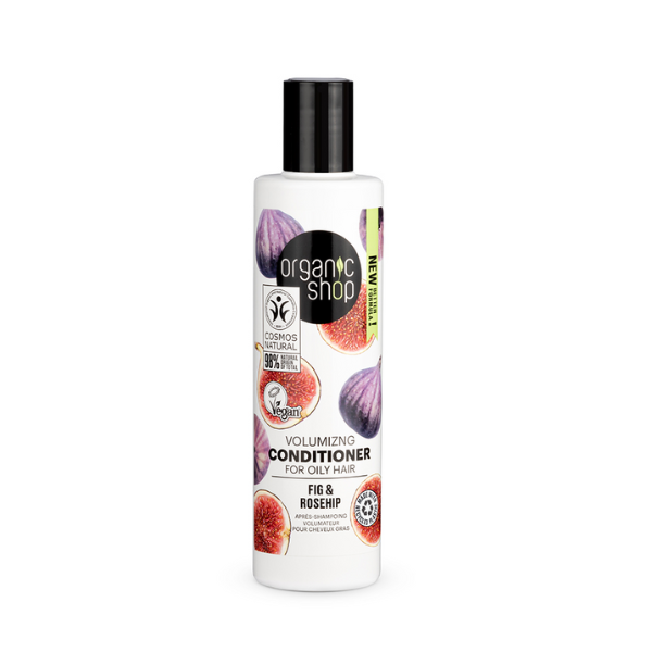 ORGANIC SHOP 40155E VOLUMIZING CONDITIONER FOR OILY HAIR FIG AND ROSEHIP, 280 ML