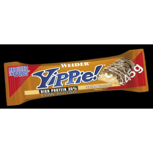 WEIDER YIPPIE PROTEIN BAR SALTED CARAMEL 45G