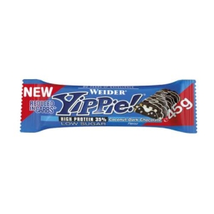WEIDER YIPPIE PROTEIN BAR COCONUT DARK CHOCOLATE 45G