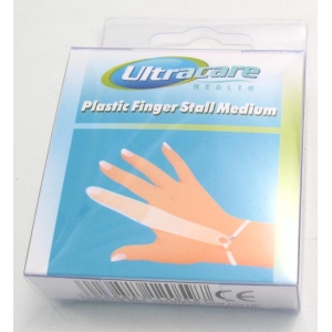 ULTRACARE 12059 PLASTIC FINGER STALL MEDIUM