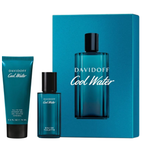 DAVIDOFF COOL WATER MAN GIFT SET EAU DE TOILETTE 40ML + SHOWER GEL 75ML 22