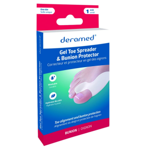 DERMAMED FOOTCARE GEL TOE SPREADER & BUNION PROTECTOR