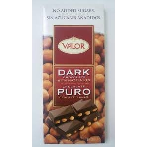 VALOR DARK CHOCOLATE WITH HAZELNUTS