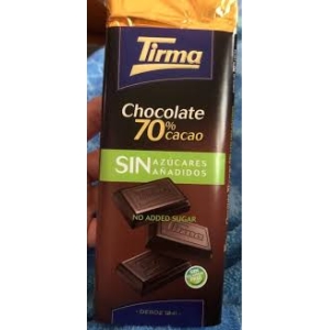 TIRMA CHOCOLATE 70% CACOA 125G
