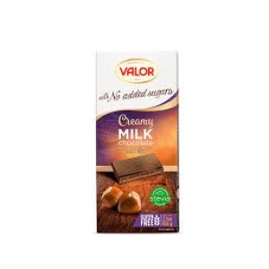 VALOR MILK CHOC WITH HAZELNUTS 150G