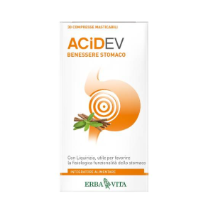ERBA VITA ACIDEV CHEWABLE TABLETS X 30