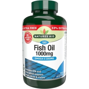 NATURES AID FISH OIL 1000MG 120 SOFETGELS