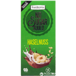 FRANKONIA CHOCOLATE BAR HAZELNUT 80G