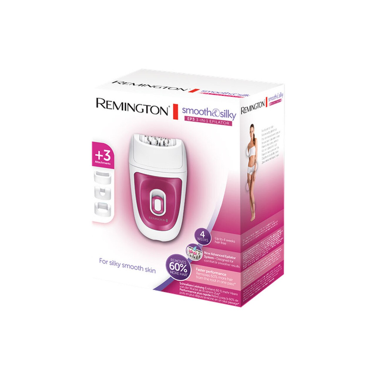 REMINGTON SMOOTH & SILKY EPILATOR 3IN1