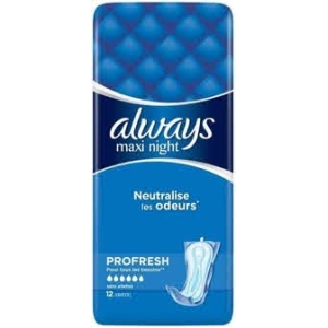ALWAYS NIGHT MAXI PROFRESH X12