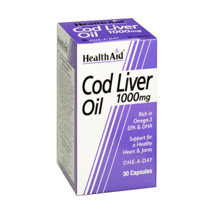 HEALTH AID COD LIVER OIL 1000MG X30 CAPSULES