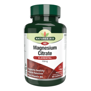 NATURES AID MAGNESIUM CITRATE ELEMENTAL 119MG X60 CAPSULES