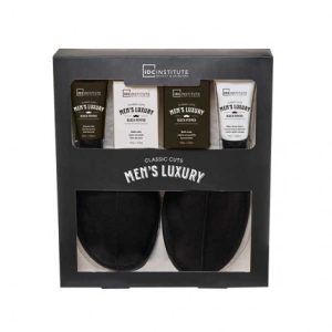 IDC INSTITUTE 42083 MEN'S LUXURY SLIPPER GIFT SET