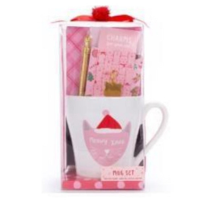 TRI-COASTAL MEOWY XMAS MUG SET