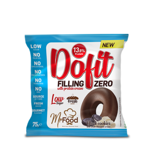 MR FOOD DOFIT DOUGNUT FILLED WITH BLACK COOKIES WHITE CHOCOLATE CREAM 75G