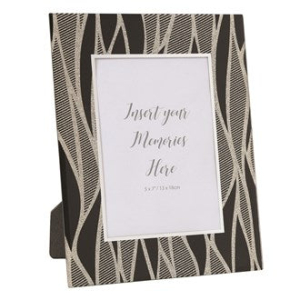 STRAITS T25955 BLACK WAVE PHOTO FRAME 5X7
