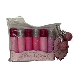 POSH + POP F80395-30846 GLITTER CAP COLLECTION LIP BALM X 6 PACK