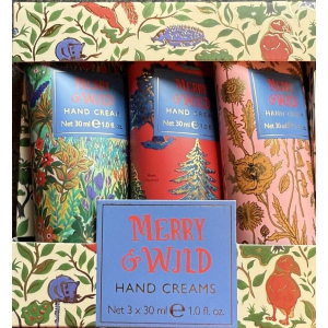 HEATHCOTE & IVORY FG7846 MERRY & WILD HAND CREAMS 3 X 30ML