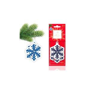 AROMA HOME 7220 MERRY CHRISTMAS BLUE SNOWFLAKE CAR AIR FRESHENER